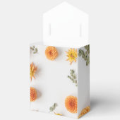 Orange Dahlia Wedding Favor Boxes Geschenkschachtel (Offen)