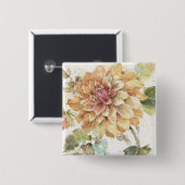 Orange Dahlie Button (Vorne & Hinten)