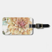 Orange Dahlie Gepäckanhänger (Vorderseite horizontal)