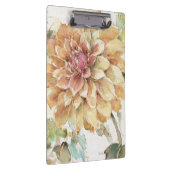 Orange Dahlie Klemmbrett (Rechts)