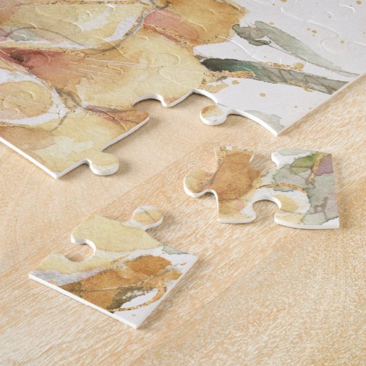 Orange Dahlie Puzzle (Seite)