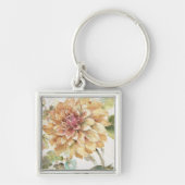 Orange Dahlie Schlüsselanhänger (Vorne)