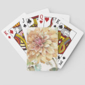 Orange Dahlie Spielkarten (Rückseite)