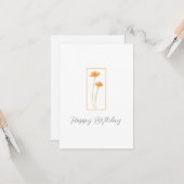 Orange Daisies Karte (Vorderseite/Rückseite Beispiel)