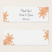 Orange Daisies Wedding Vielen Dank für Ihre Unters (Vorne & Hinten)