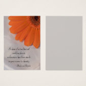 Orange Daisy and Satin Wedding Wohltätigkeit Fevor (Vorne & Hinten)