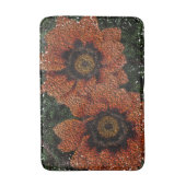Orange Daisy Balls Bath Mat Badematte (Vorderseite Vertikal)