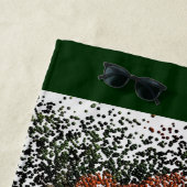 Orange Daisy Balls Beach Handtuch (Beispiel)