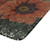 Orange Daisy Balls Chopping Board Schneidebrett (Ecke)