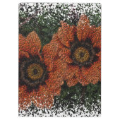 Orange Daisy Balls Clipboard Klemmbrett (Rückseite)