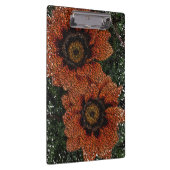Orange Daisy Balls Clipboard Klemmbrett (Rechts)
