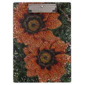 Orange Daisy Balls Clipboard Klemmbrett (Vorderseite)