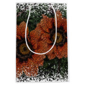 Orange Daisy Balls Geschenktasche Mittlere Geschenktüte (Vorderseite)