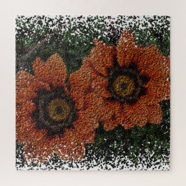 Orange Daisy Balls Jigsaw Puzzle
