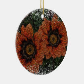 Orange Daisy Balls Keramik Dekoration (Rechts)