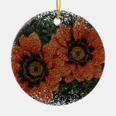 Orange Daisy Balls Keramik Dekoration (Vorne)
