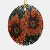 Orange Daisy Balls Keramik Dekoration (Links)