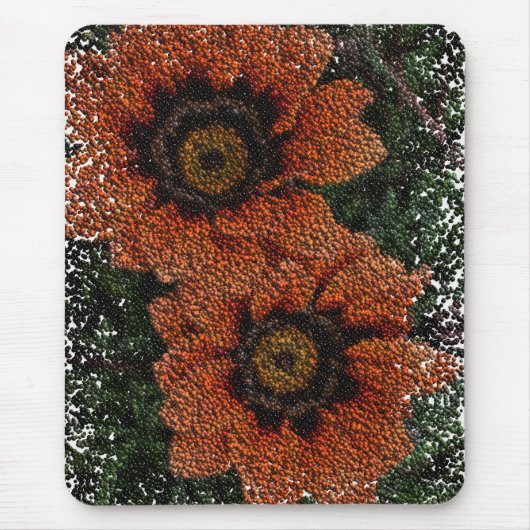 Orange Daisy Balls Mouse Pad Mousepad (Vorne)