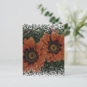 Orange Daisy Balls Paper Sheet (Stehend Vorderseite)
