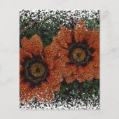 Orange Daisy Balls Paper Sheet (Vorderseite)