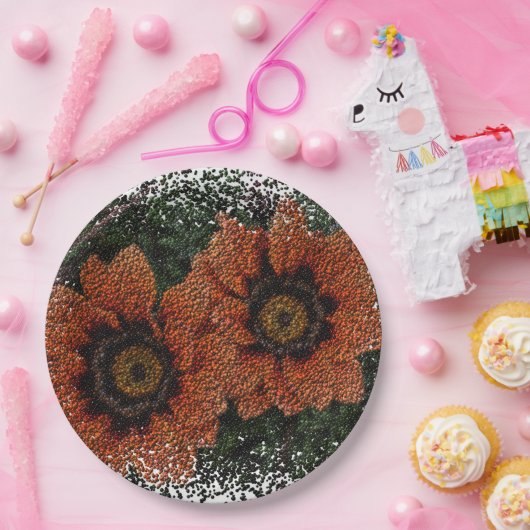 Orange Daisy Balls Paper Teller (Party)