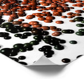 Orange Daisy Balls Poster (Ecke)