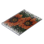 Orange Daisy Balls Spiral Notebook Notizblock (Linke Seite)