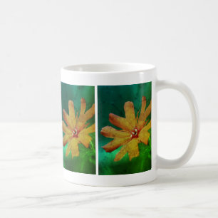 Orange Daisy Blume Abstrakt erschüttert Kaffeetasse