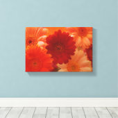 Orange Daisy Blume Foto Leinwand Mauer Kunstdrucke (Insitu (Holzboden))