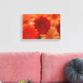 Orange Daisy Blume Foto Leinwand Mauer Kunstdrucke (Insitu (Wohnzimmer))