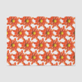 Orange Daisy Blume - Frühjahrsdusche Hochzeit Seidenpapier (Vorderseite)