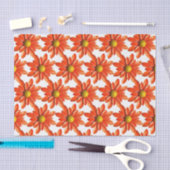 Orange Daisy Blume - Frühjahrsdusche Hochzeit Seidenpapier (Handwerk)