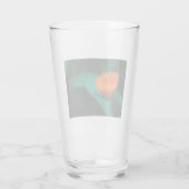 Orange daisy Blume Glas (Rückseite)