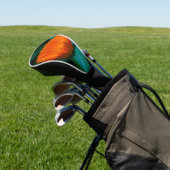 Orange daisy Blume Golf Headcover (In SItu)