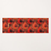 Orange Daisy Blume Natur Personalisiert Yogamatte (Vorderseite (Horizontal))