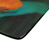 Orange daisy Blume Schneidebrett (Ecke)