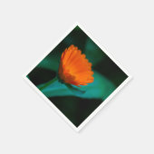 Orange daisy Blume Serviette (Ecke)