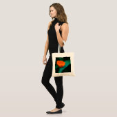 Orange daisy Blume Tragetasche (Vorderseite (Model))