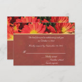 Orange daisy Blume UAWG Hochzeit Einladung (Vorne/Hinten)
