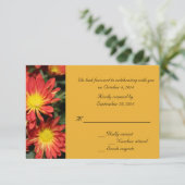 Orange daisy Blume UAWG Hochzeitskarten Einladung (Stehend Vorderseite)