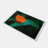 Orange Daisy Door Mat Fußmatte (Schrägansicht)