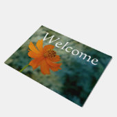 Orange daisy fußmatte (Schrägansicht)