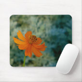 Orange Daisy Mousepad (Mit Mouse)