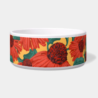 Orange daisy napf