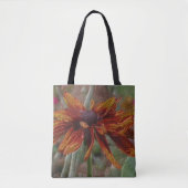 Orange Daisy Pencil Blume Art Tasche (Vorderseite)