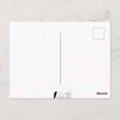 Orange Daisy Petal Herz mit Wassertropfen Foto Postkarte (Rückseite)