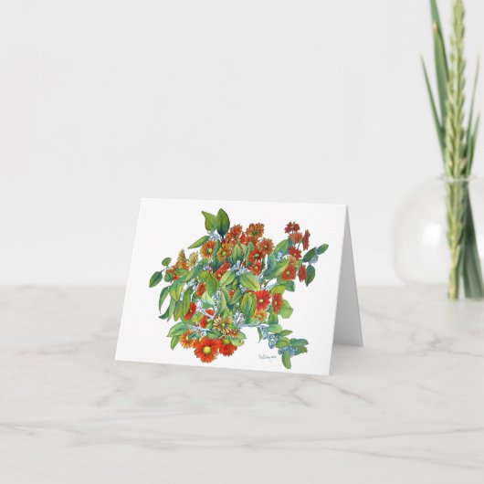 Orange Daisy Small Card Dankeskarte (Vorderseite)