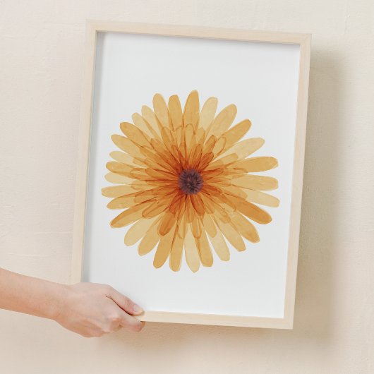 Orange Daisy Sweet Blume Kinderzimmer Dekoration