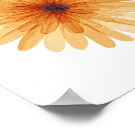 Orange Daisy Sweet Blume Kinderzimmer Dekoration (Ecke)