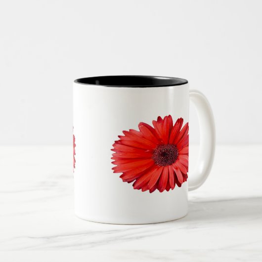 Orange Daisy Tasse (VorderseiteRechts)